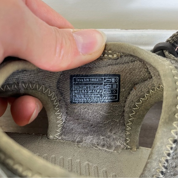 Teva Ewaso Sport Sandals Gray Mesh | Women’s 10.5 - Picture 8 of 8